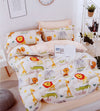 Animals Cartoon Print Glace Cotton Bedsheet